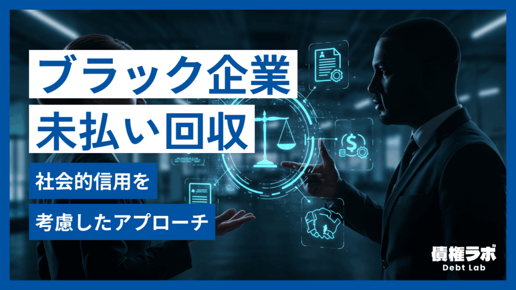 ブラック企業から未払い回収！社会的信用を考慮したアプローチ