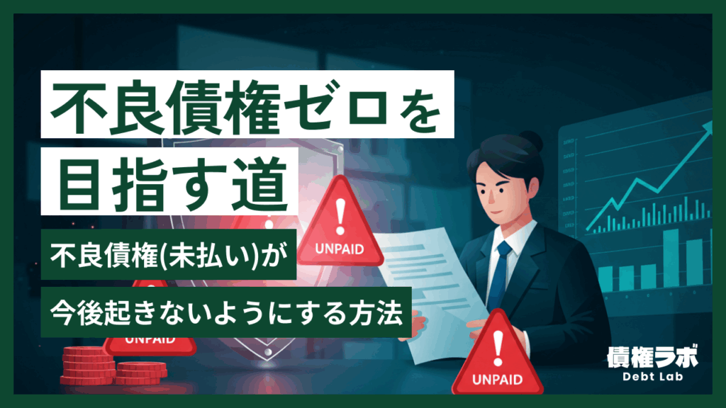 不良債権（未払い）が今後起きないようにする方法