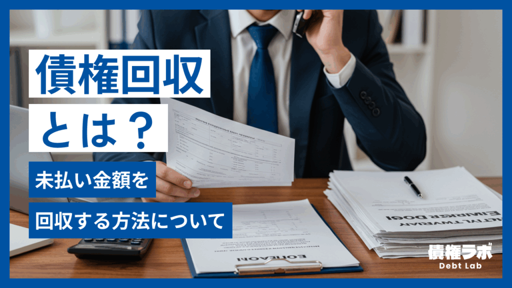 債権回収とは？未払い金額を回収する方法について
