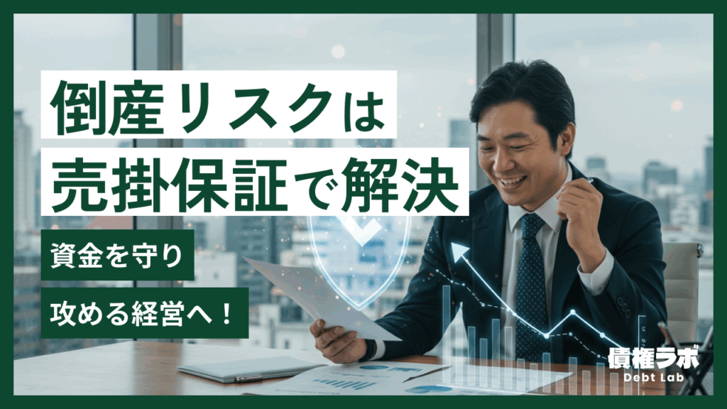 取引先の倒産リスクは売掛保証で解決！資金を守り攻める経営へ