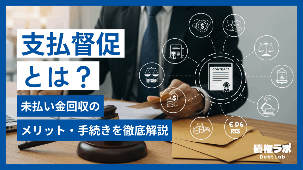 支払督促とは？未払い金回収のメリット・手続きを徹底解説