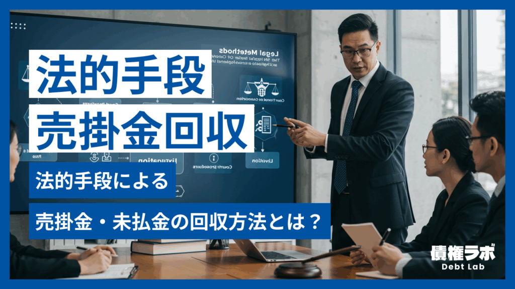 法的手段による売掛金・未払金の回収方法とは？